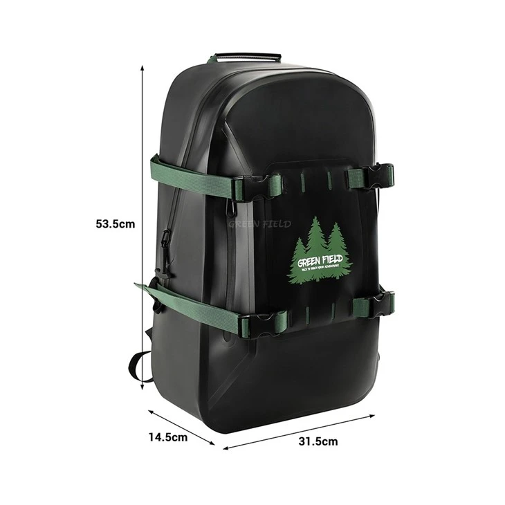 Black TPU Waterproof Bicycle Backpack
