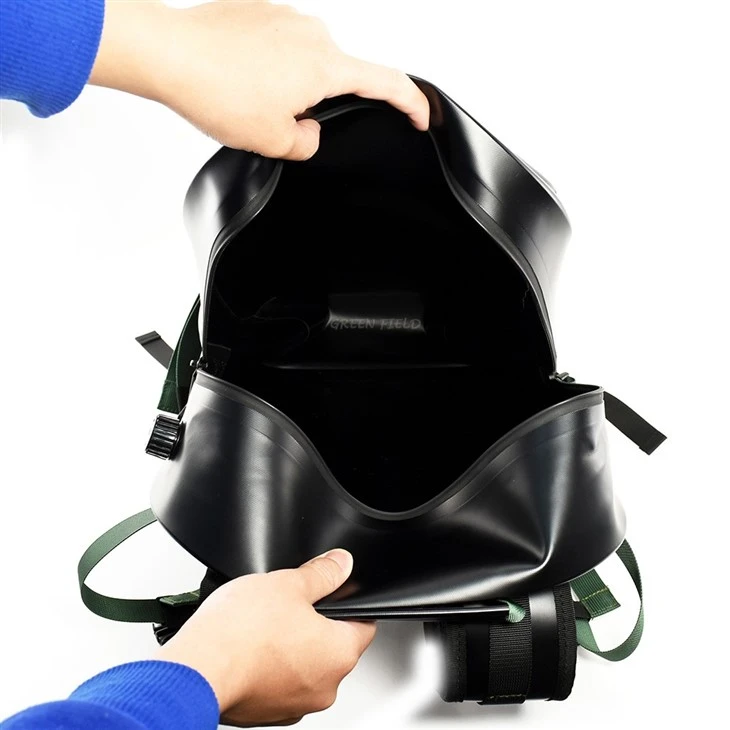 Black TPU Waterproof Bicycle Backpack