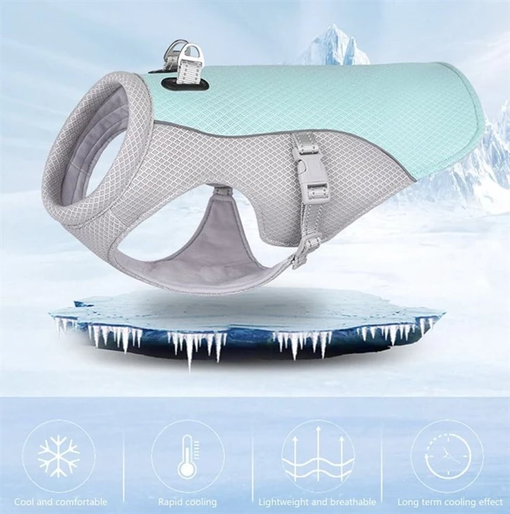 Breathable Microfiber Fabric Dog Cooling Vest Clothes Supplier