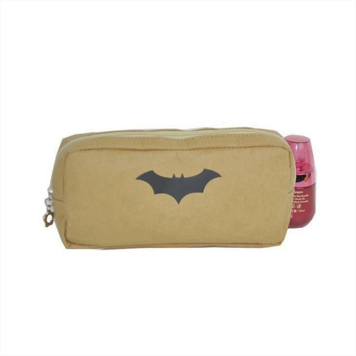 High Capacity Washable Kraft Paper Cosmetic Bag Wholesale